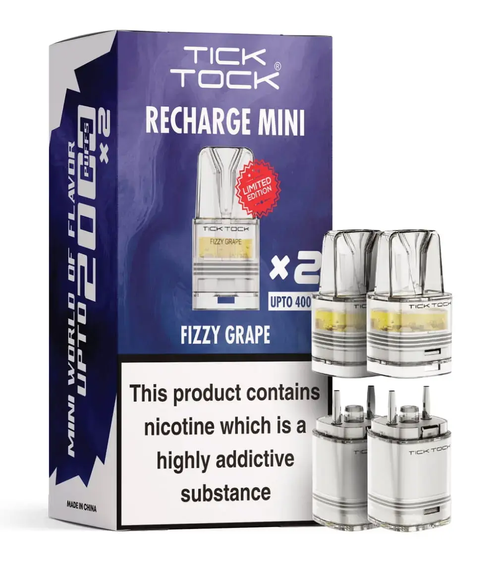 Fizzy Grape Tick Tock Magic 8000 Prefilled Pods